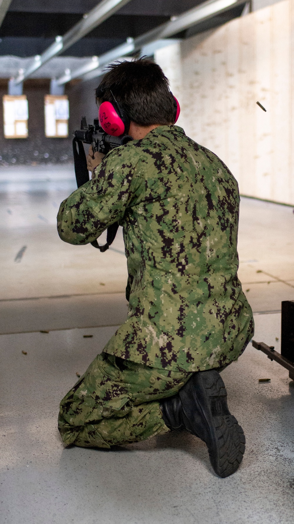 GHWB Sailors Conduct Firearms Training