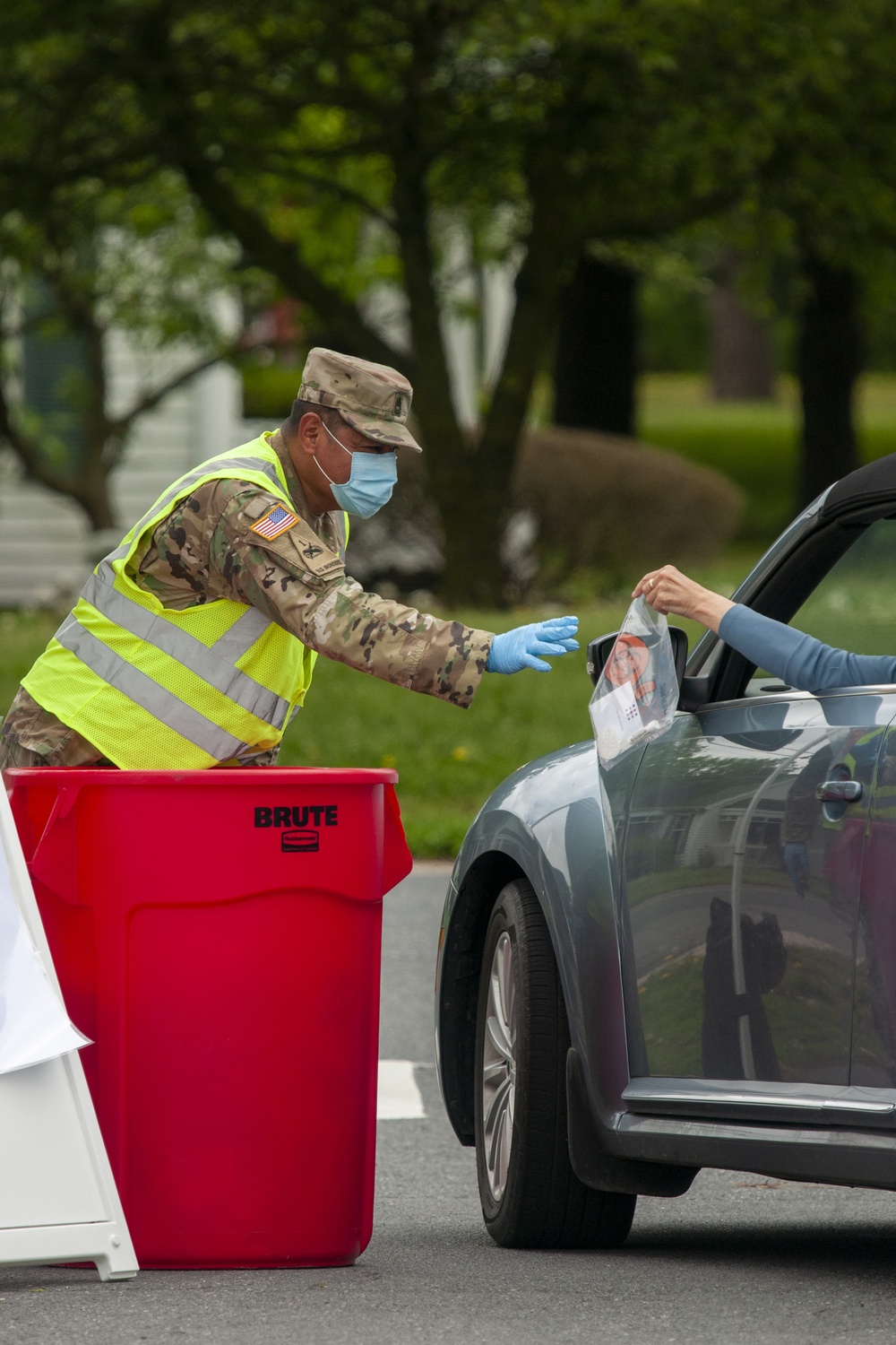 Delaware National Guard administers drive-thru testing for COVID-19