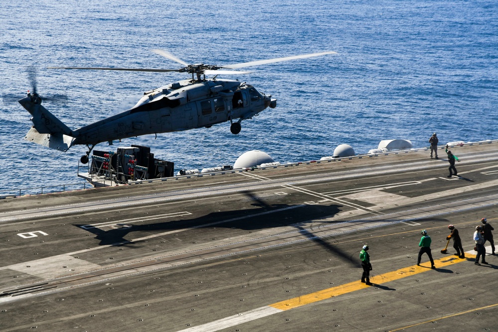 USS Harry S. Truman (CVN 75) transits the Atlantic Ocean