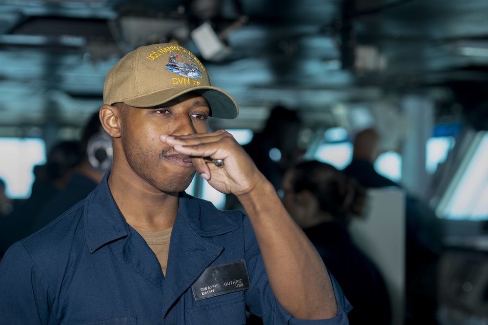 USS Harry S. Truman (CVN 75) transits the Atlantic Ocean