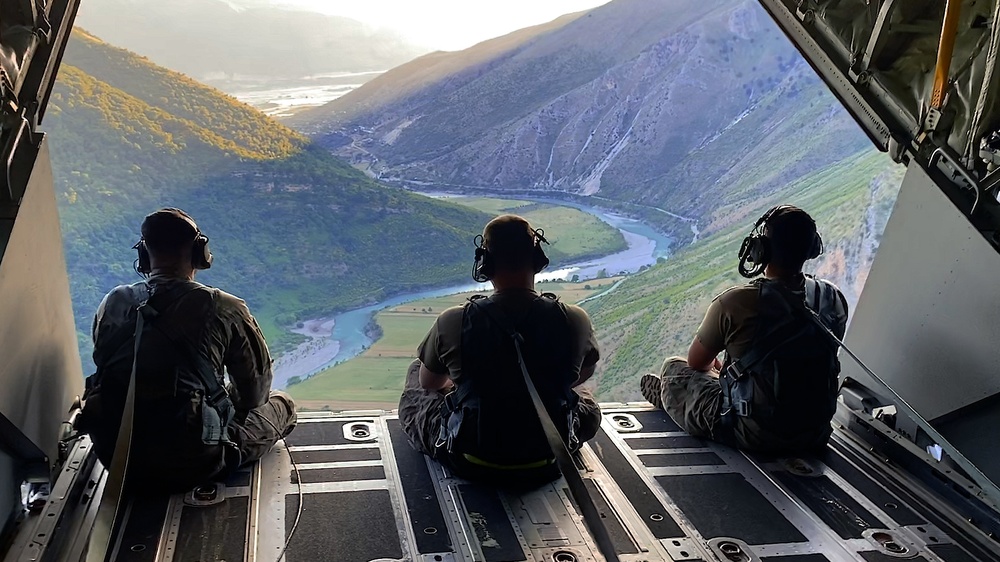 352d Special Operations Wing enhances readiness through mountainous terrain flight over Albania