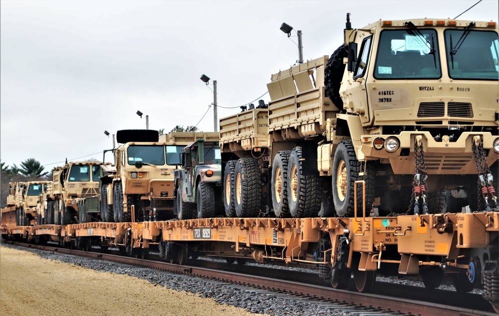 Fort McCoy Logistics Readiness Center's rail operations team moves equipment bound for deployment