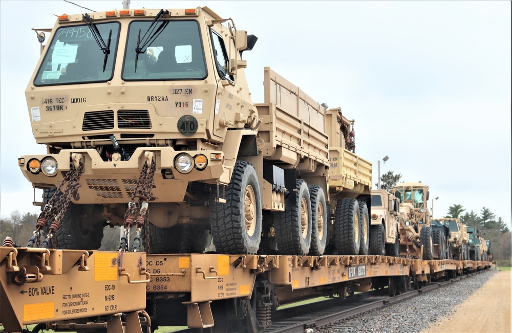 Fort McCoy Logistics Readiness Center's rail operations team moves equipment bound for deployment