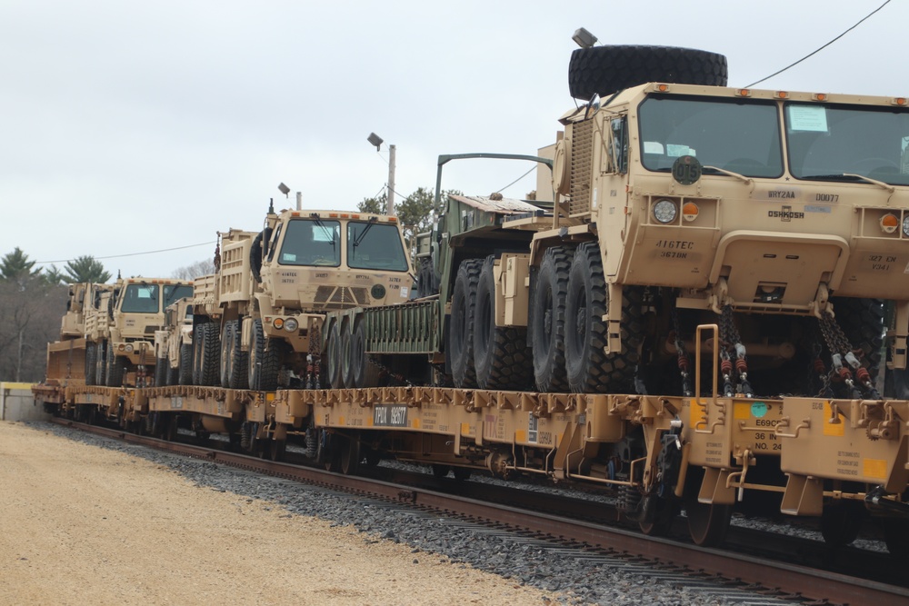 Fort McCoy Logistics Readiness Center's rail operations team moves equipment bound for deployment
