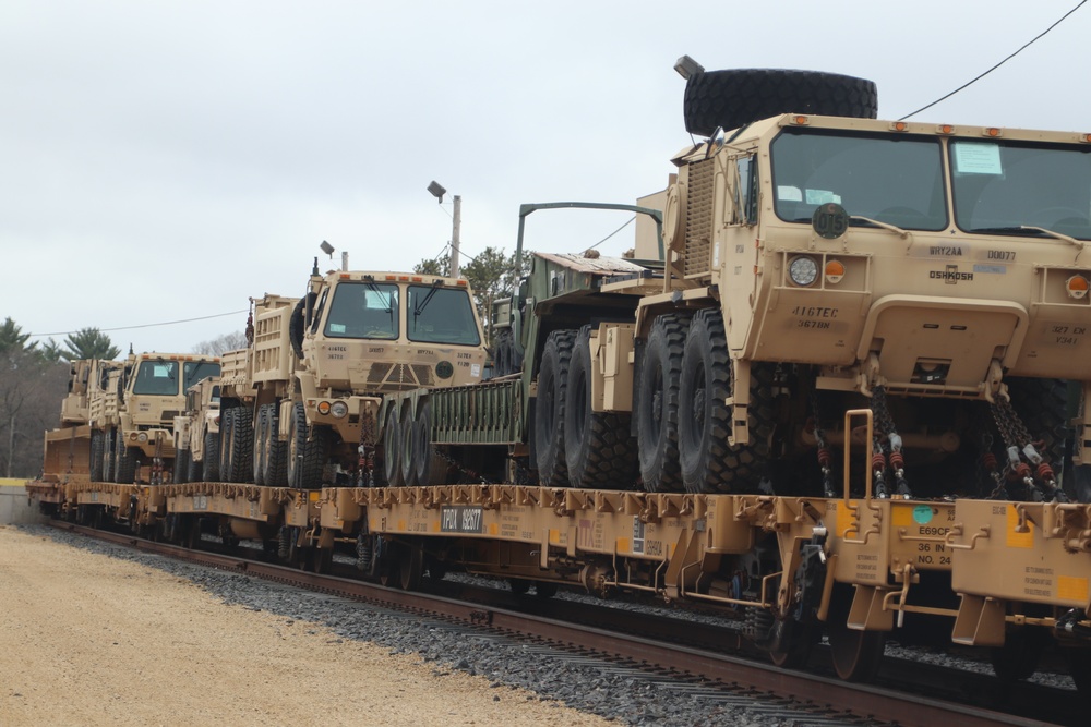 Fort McCoy Logistics Readiness Center's rail operations team moves equipment bound for deployment