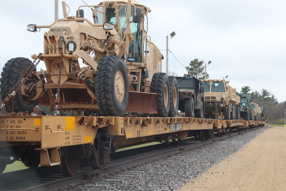 Fort McCoy Logistics Readiness Center's rail operations team moves equipment bound for deployment