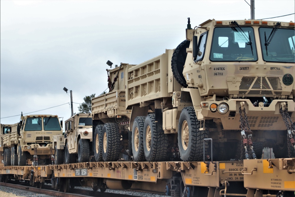 Fort McCoy Logistics Readiness Center's rail operations team moves equipment bound for deployment