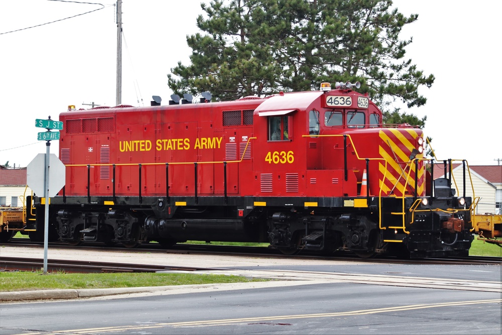 Fort McCoy Logistics Readiness Center's rail operations team moves equipment bound for deployment