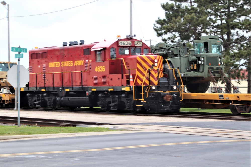 Fort McCoy Logistics Readiness Center's rail operations team moves equipment bound for deployment