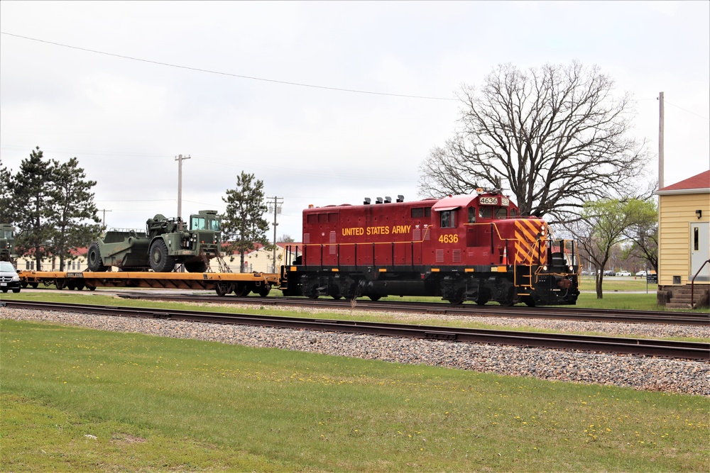 Fort McCoy Logistics Readiness Center's rail operations team moves equipment bound for deployment