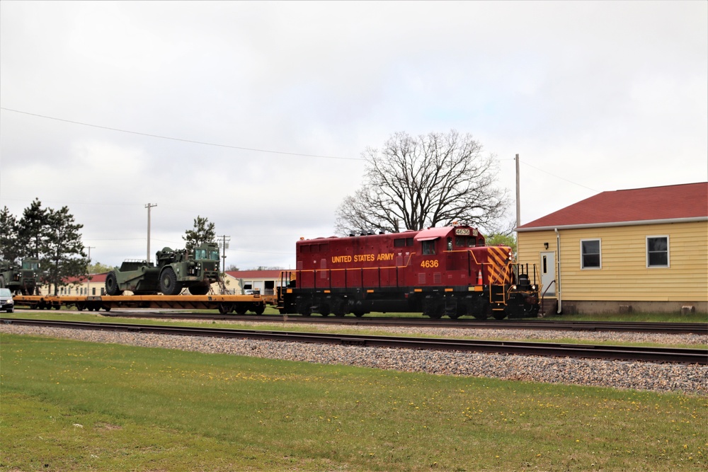 Fort McCoy Logistics Readiness Center's rail operations team moves equipment bound for deployment