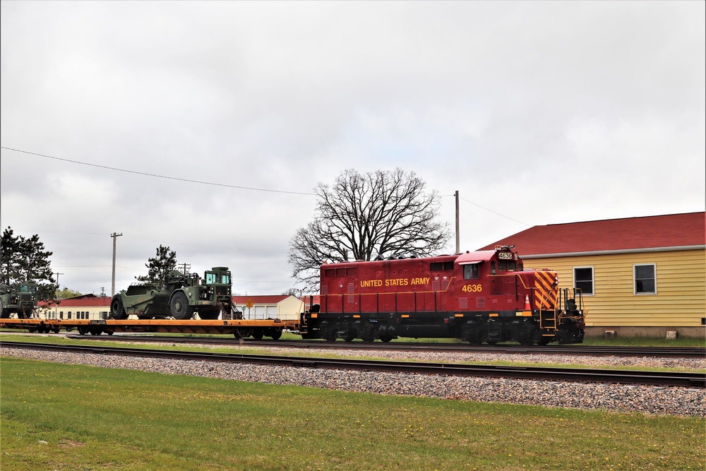 Fort McCoy Logistics Readiness Center's rail operations team moves equipment bound for deployment