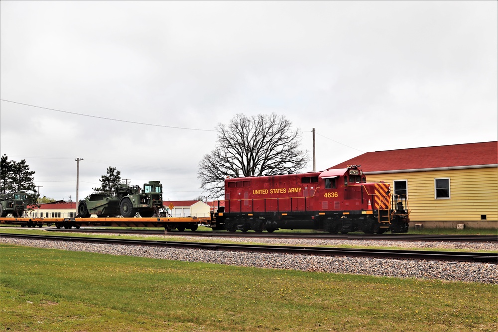 Fort McCoy Logistics Readiness Center's rail operations team moves equipment bound for deployment
