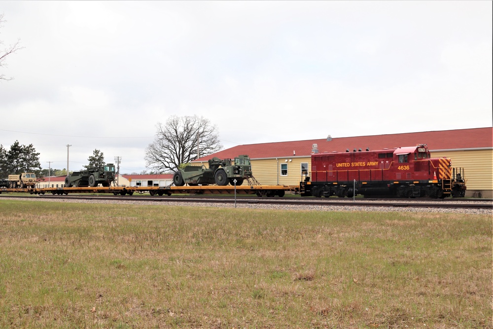 Fort McCoy Logistics Readiness Center's rail operations team moves equipment bound for deployment