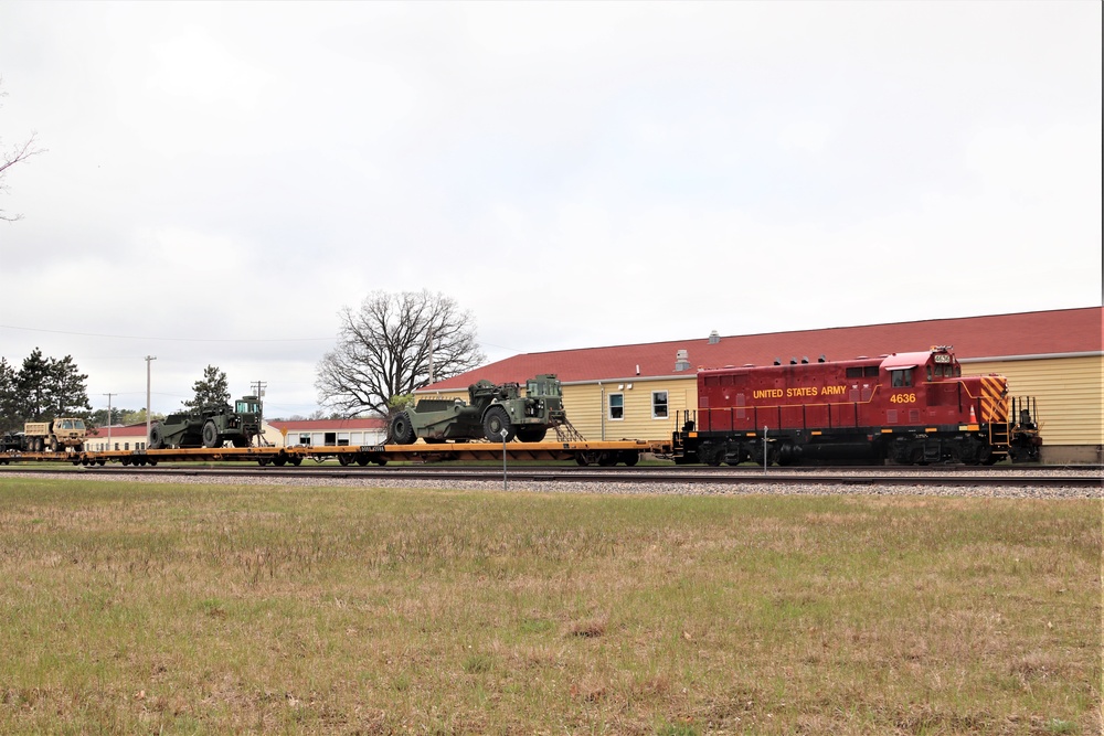 Fort McCoy Logistics Readiness Center's rail operations team moves equipment bound for deployment