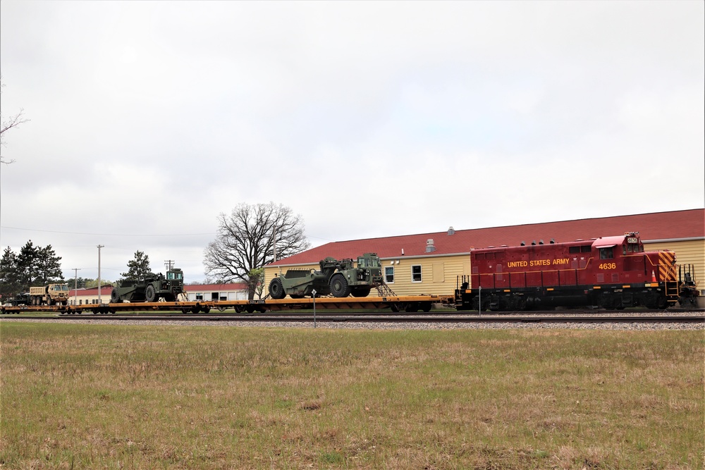 Fort McCoy Logistics Readiness Center's rail operations team moves equipment bound for deployment
