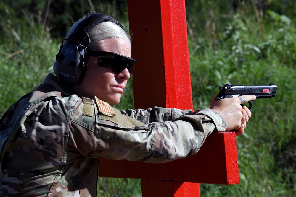 Members of the 149th Fighter Wing's SFS conduct weapons qualification training