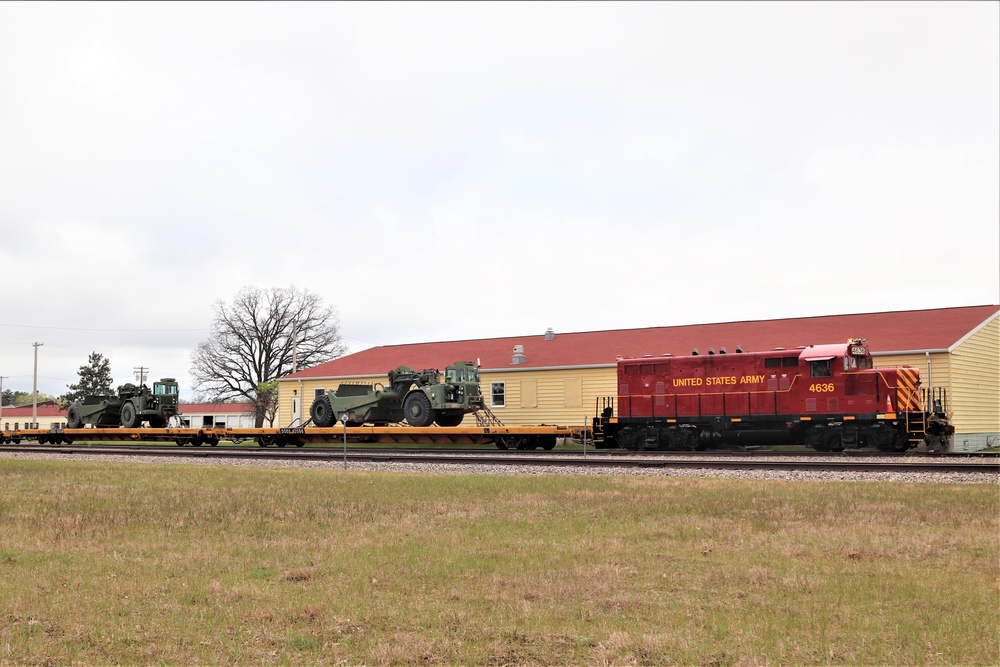 Fort McCoy Logistics Readiness Center's rail operations team moves equipment bound for deployment