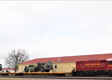 Fort McCoy Logistics Readiness Center's rail operations team moves equipment bound for deployment