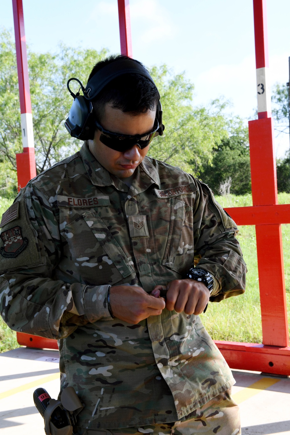 Members of the 149th Fighter Wing's SFS conduct weapons qualification training