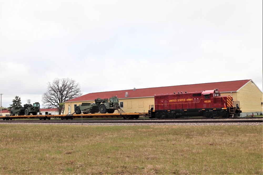 Fort McCoy Logistics Readiness Center's rail operations team moves equipment bound for deployment