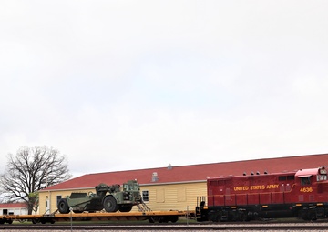 Fort McCoy Logistics Readiness Center's rail operations team moves equipment bound for deployment