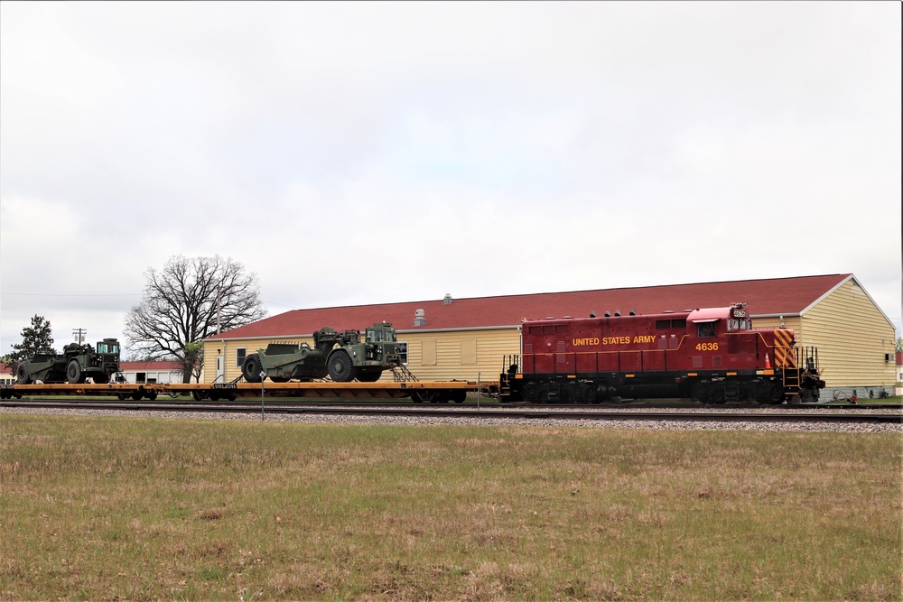 Fort McCoy Logistics Readiness Center's rail operations team moves equipment bound for deployment