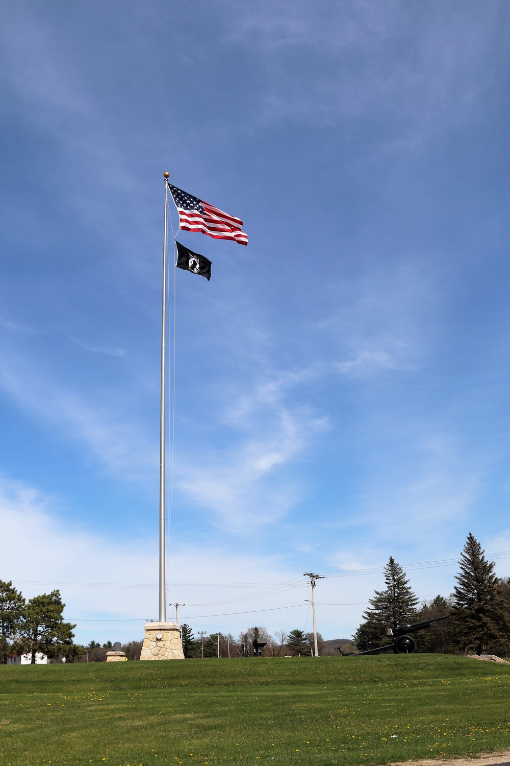 American Flag and Fort McCoy