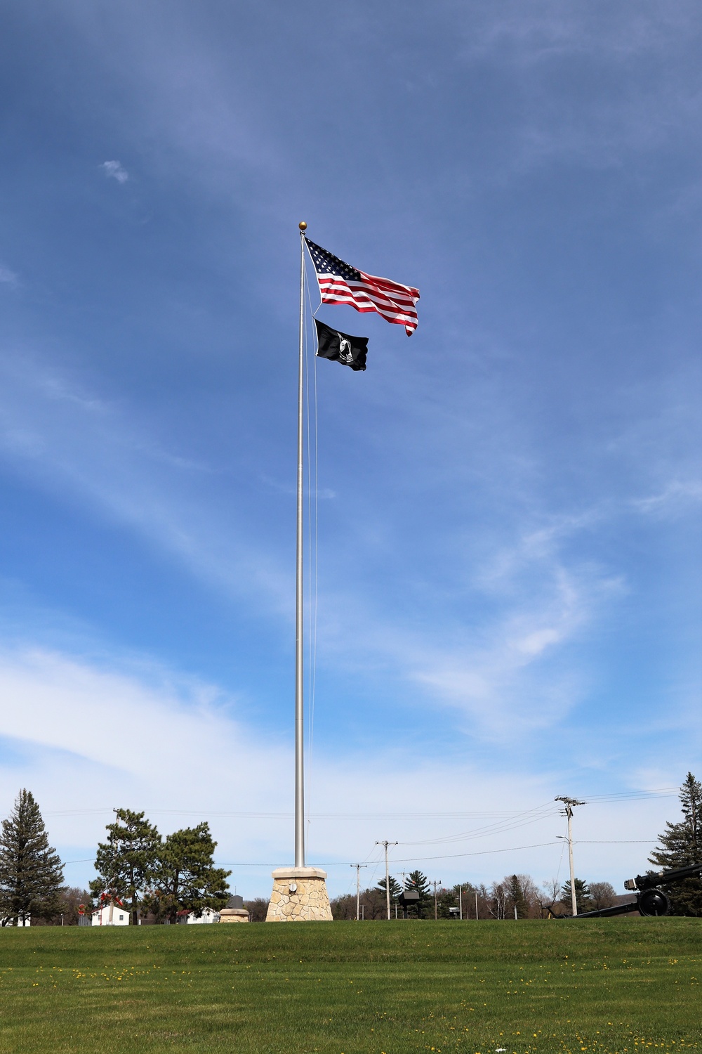 American Flag and Fort McCoy