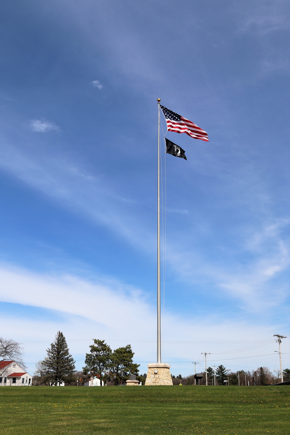 American Flag and Fort McCoy