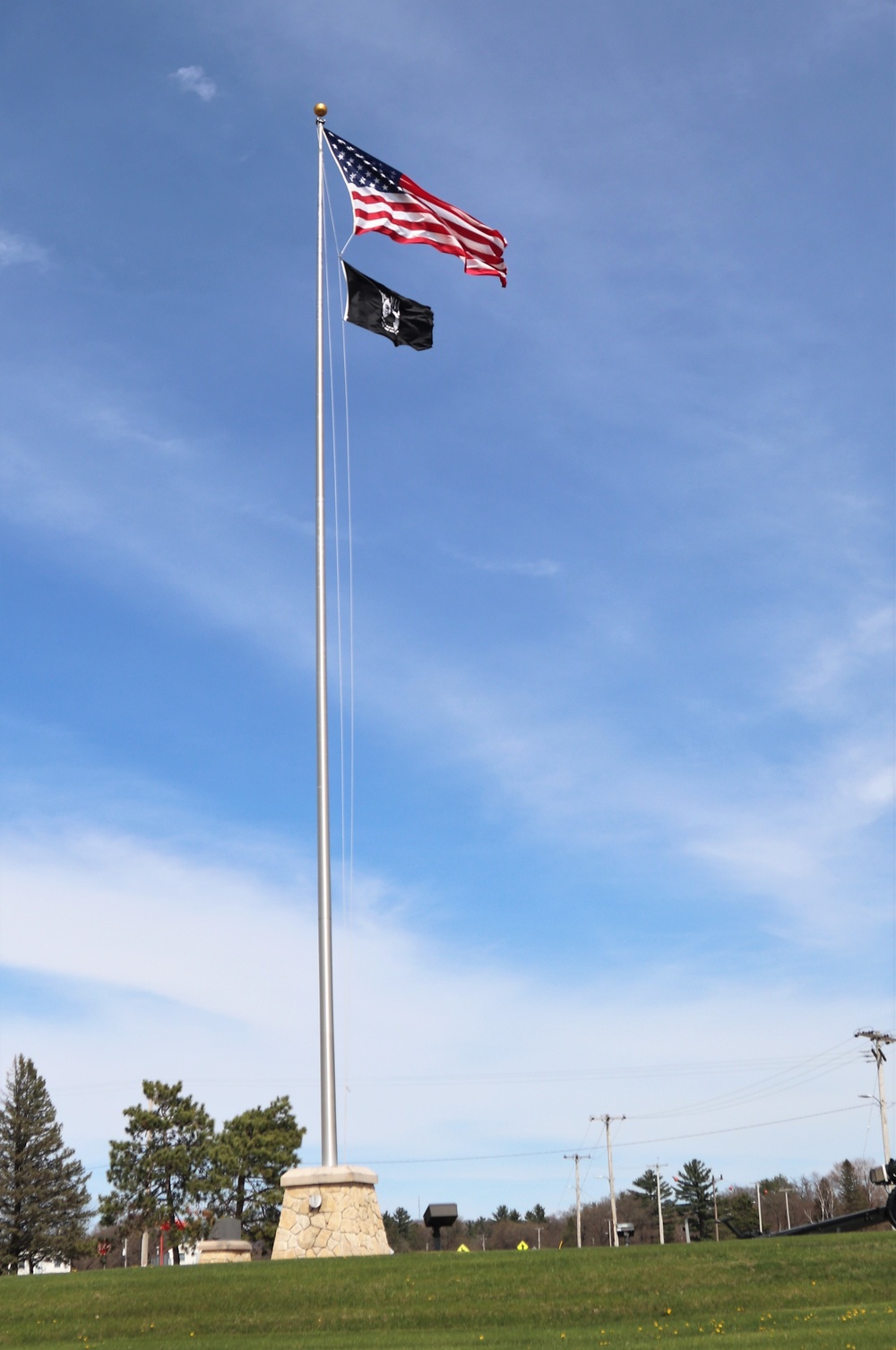 American Flag and Fort McCoy