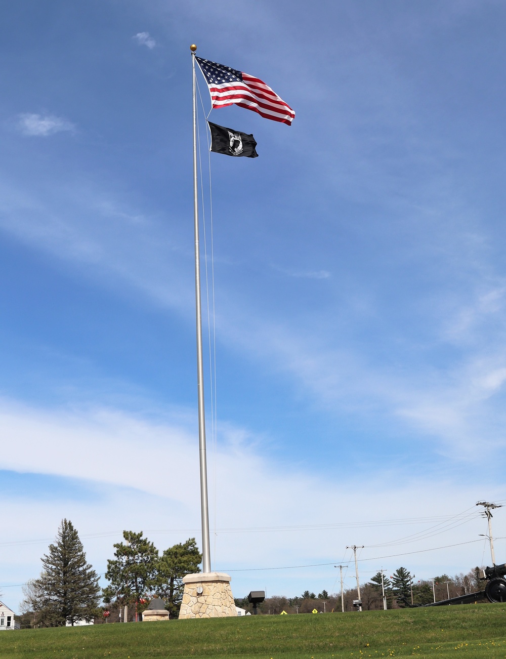 American Flag and Fort McCoy