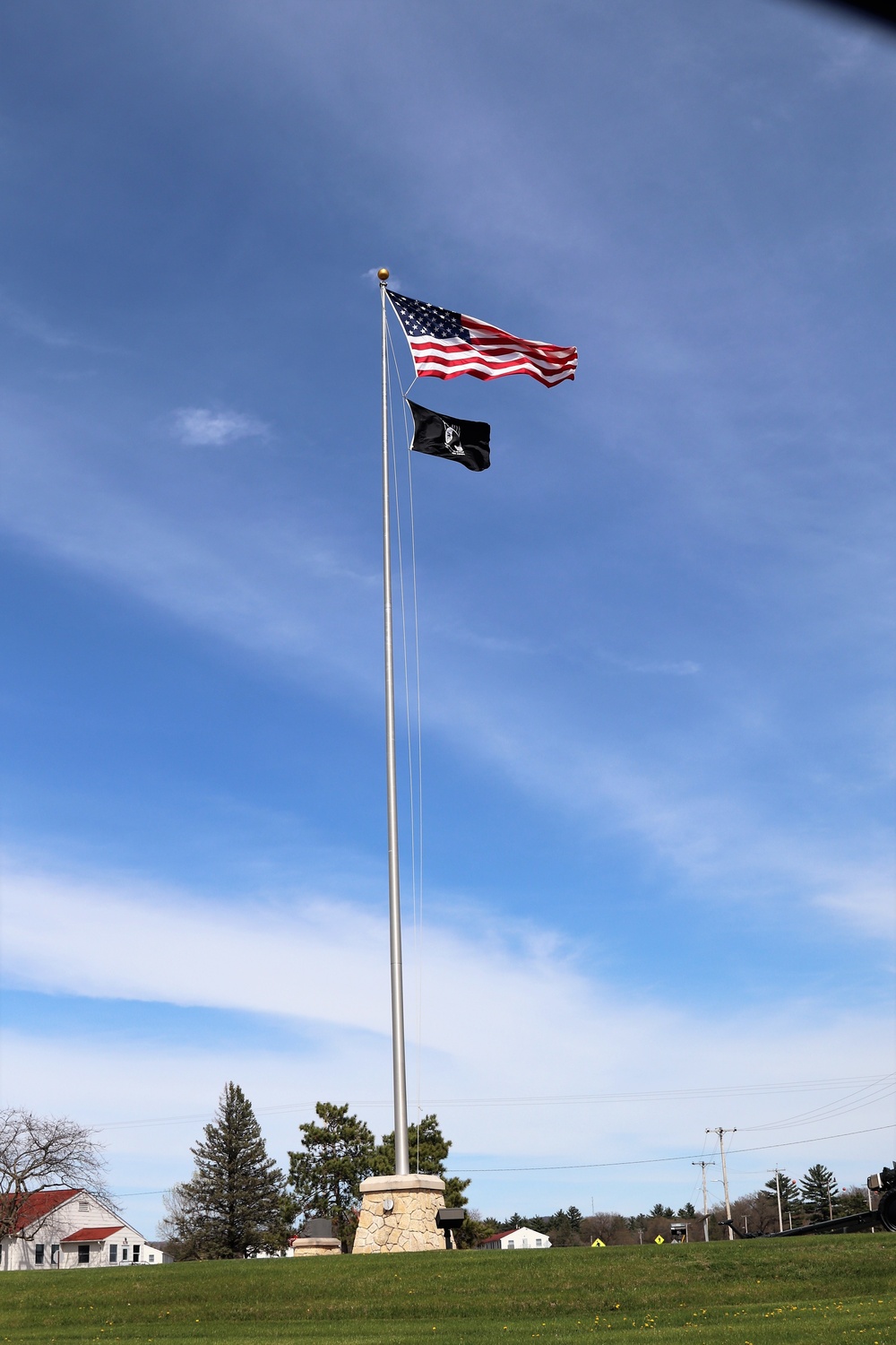 American Flag and Fort McCoy