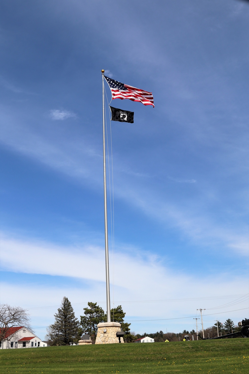 American Flag and Fort McCoy