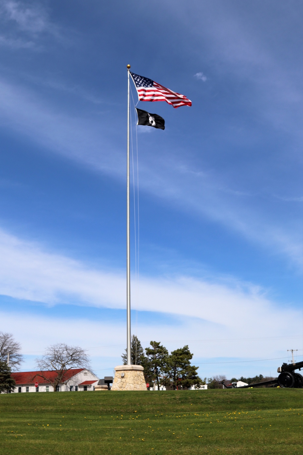 American Flag and Fort McCoy