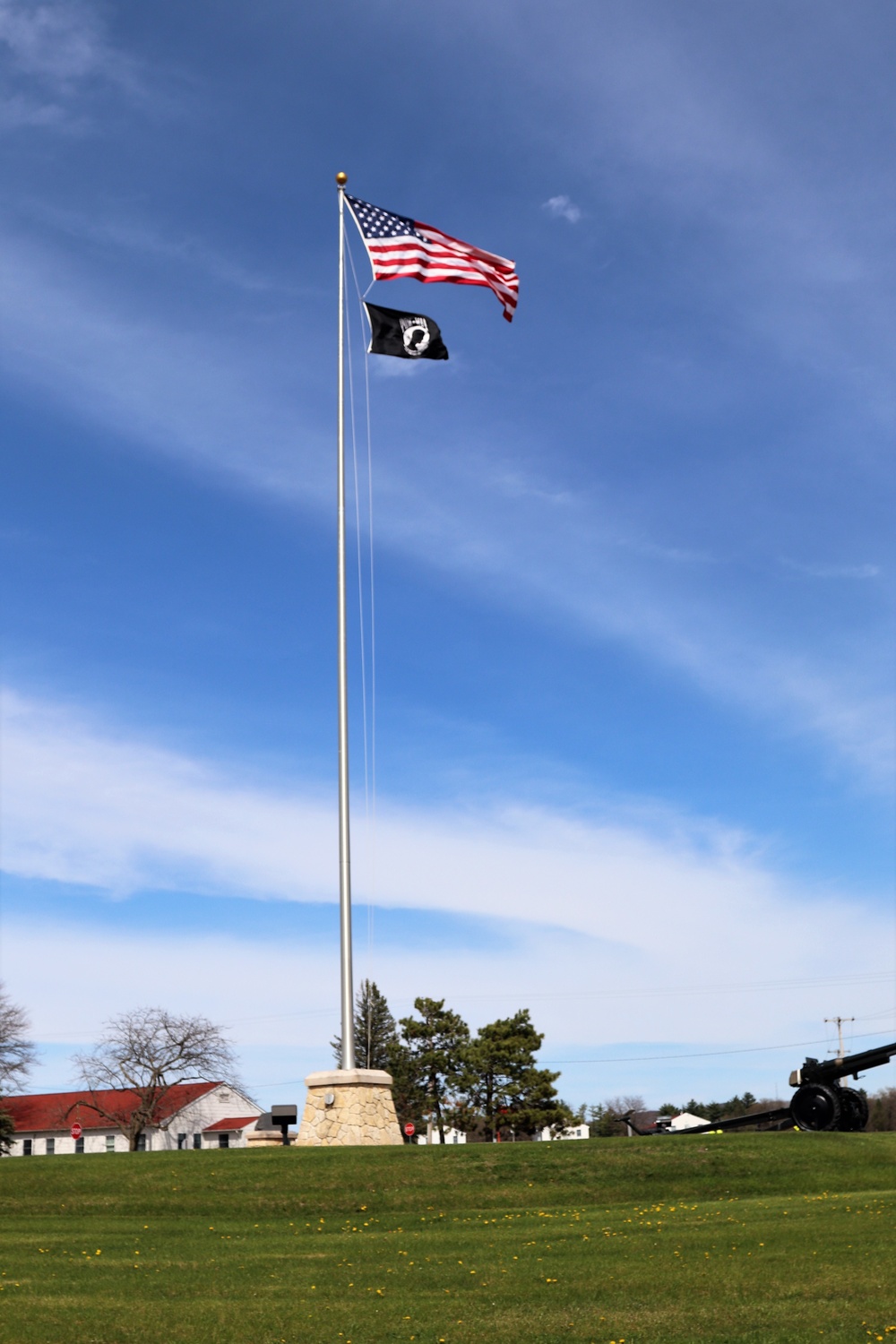 American Flag and Fort McCoy