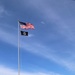 American Flag and Fort McCoy