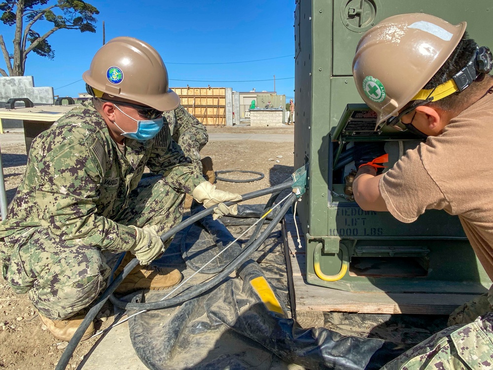 Seabees Train for Power Distribution
