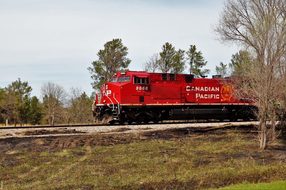 Train moves through Fort McCoy