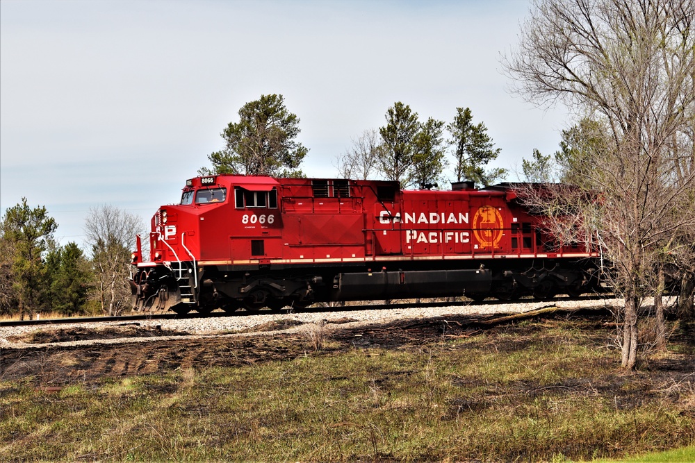 Train moves through Fort McCoy