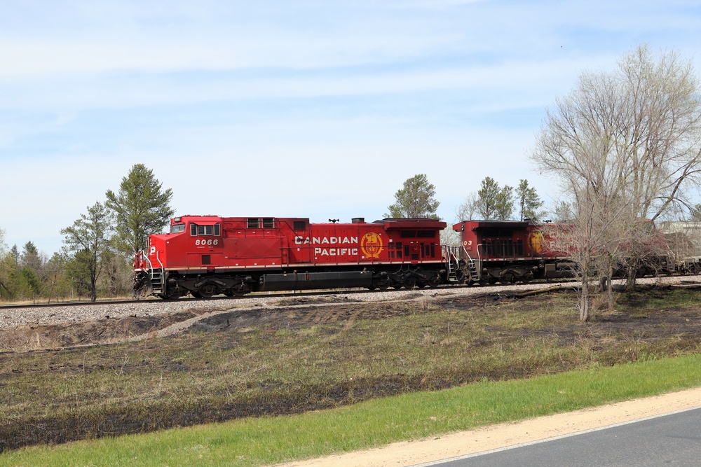 Train moves through Fort McCoy