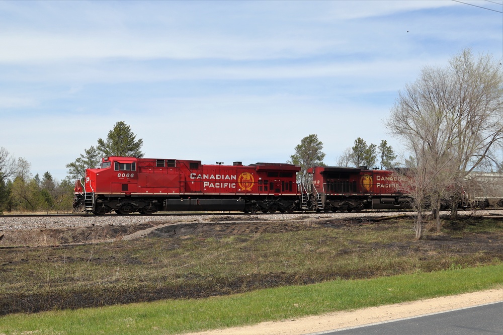 Train moves through Fort McCoy