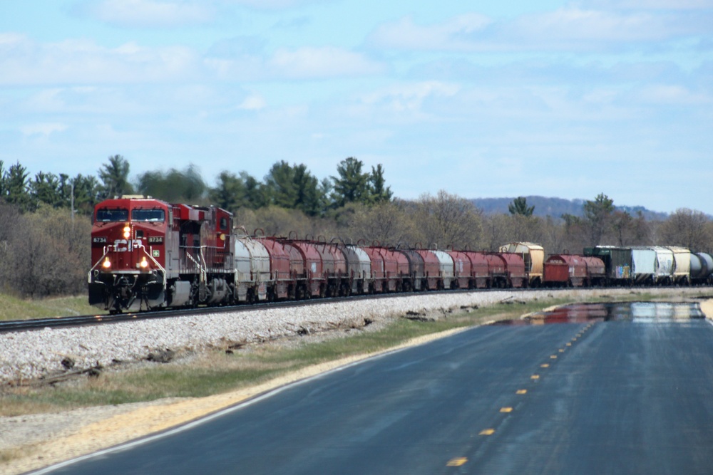 Train moves through Fort McCoy