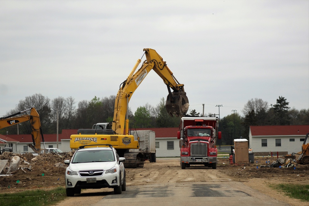 Building demolition at Fort McCoy