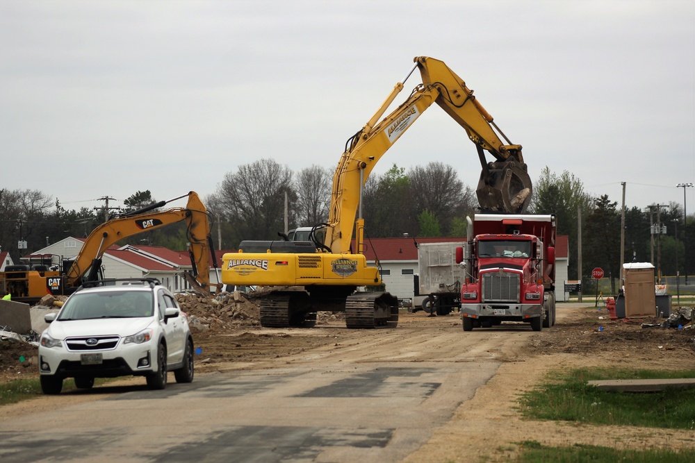 Building demolition at Fort McCoy
