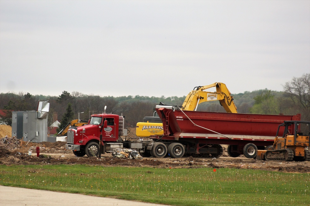 Building demolition at Fort McCoy