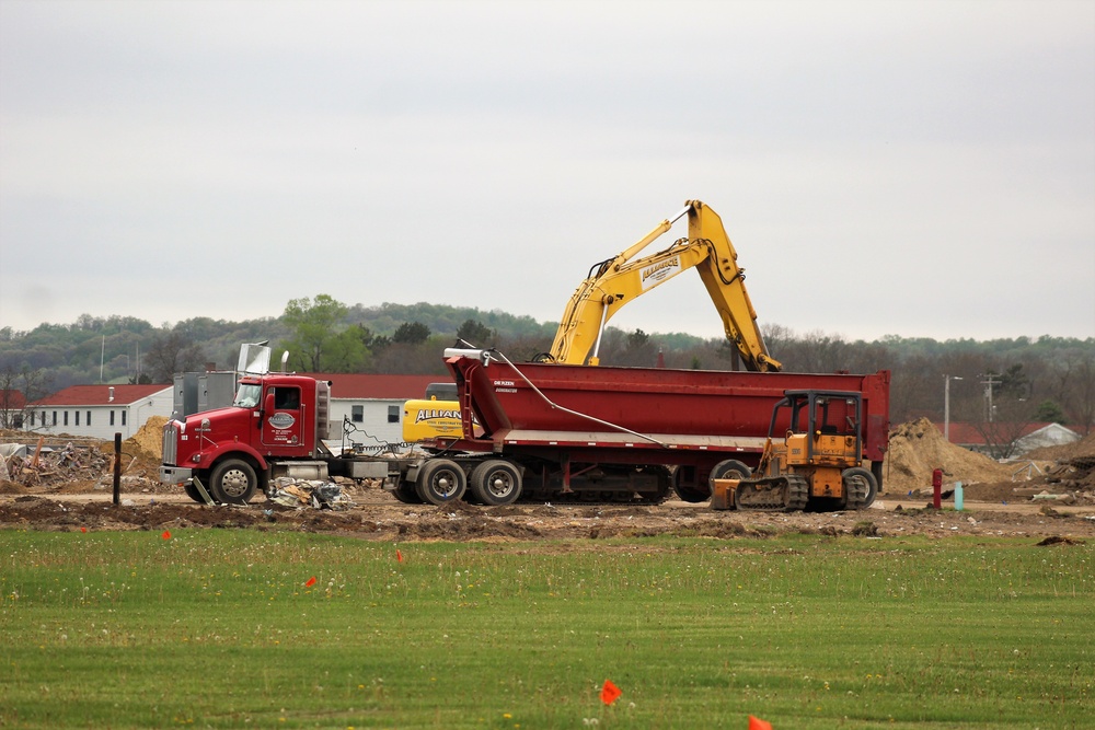 Building demolition at Fort McCoy