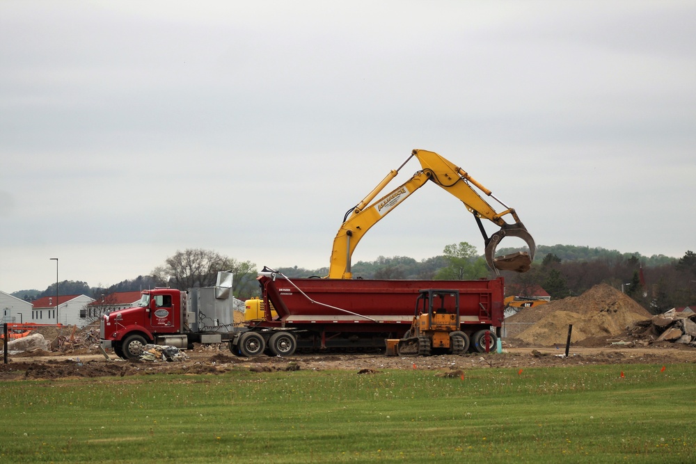 Building demolition at Fort McCoy