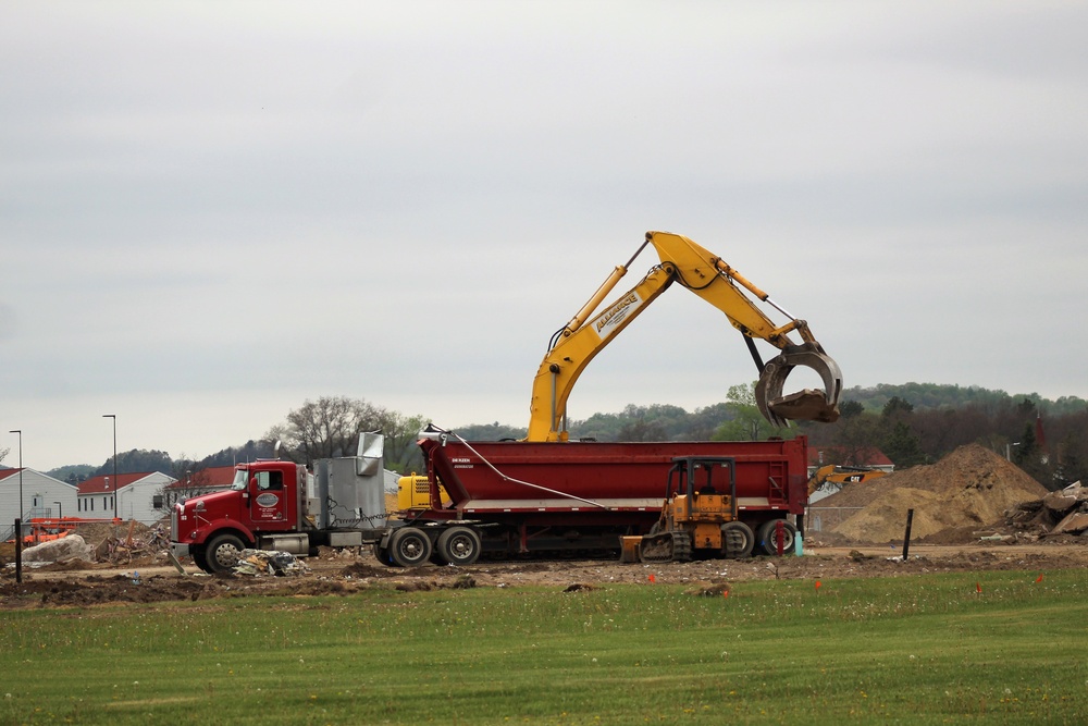 Building demolition at Fort McCoy
