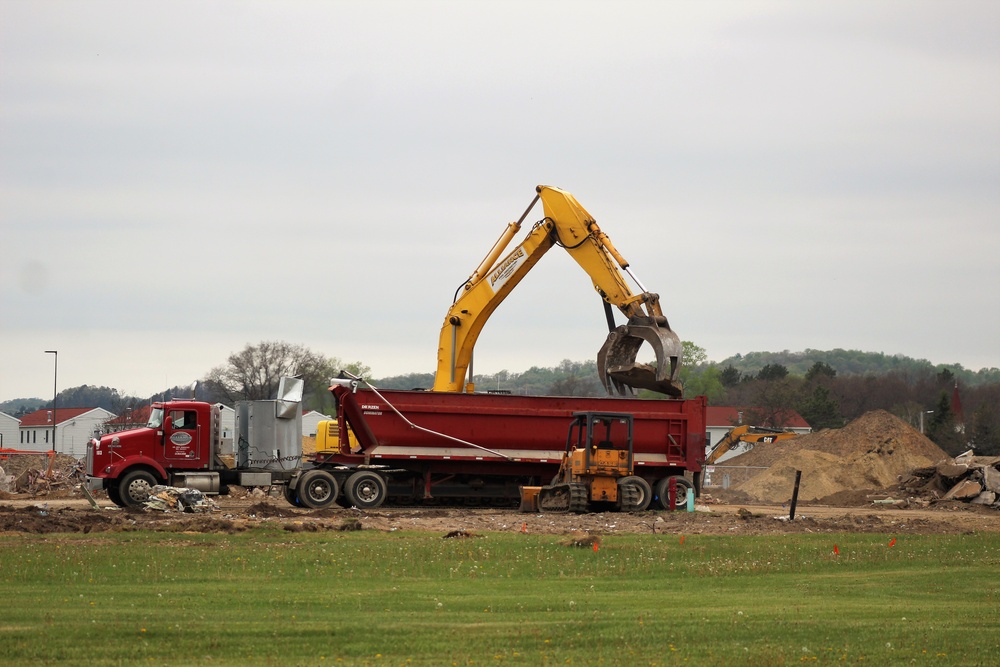 Building demolition at Fort McCoy